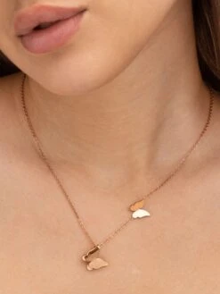 Palmonas 18K Rose Gold Plated Ella Butterflies Necklace For Women -Gemischtwarenladen Für Damenmode 4629fa3Pala PM NECKLACE 073 3