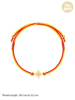 GIVA Sterling Silver Golden Floral Rakhi -Gemischtwarenladen Für Damenmode 48335ecRK0144 6