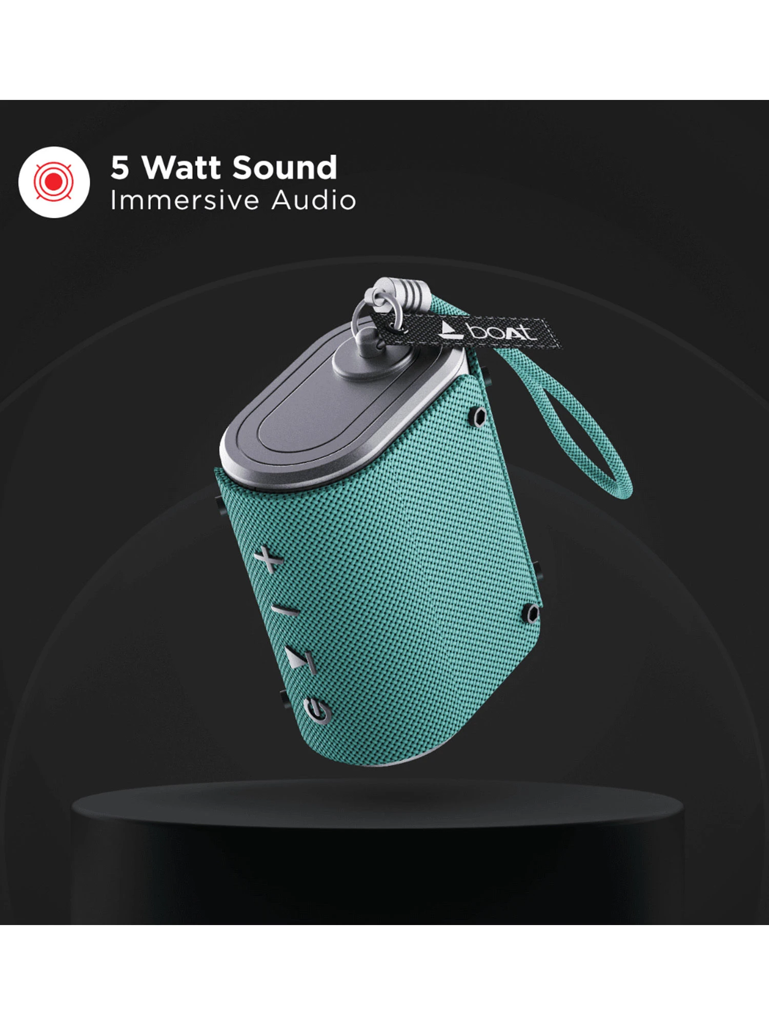 Boat Stone Grenade 5 W Bluetooth Speaker, IPX6 Water & Shock Resistant (Deep Aquamarine Green) 5 Boat Stone Grenade 5 W Bluetooth Speaker, IPX6 Water & Shock Resistant (Deep Aquamarine Green) – Bild 3