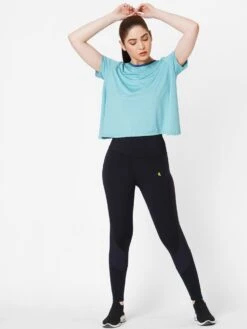 BODD ACTIVE Aqua Open Back Tee 9 BODD ACTIVE Aqua Open Back Tee -Gemischtwarenladen Für Damenmode 49195a3BODDACTIVE BA152 BLUE 3