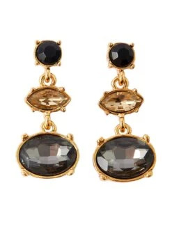 Accessorize London Women's Black Oval Stud Short Drop Earring 13 Accessorize London Women's Black Oval Stud Short Drop Earring -Gemischtwarenladen Für Damenmode 49b0f80MA 48113897001 3