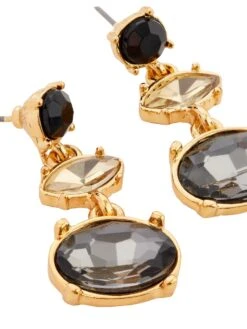 Accessorize London Women's Black Oval Stud Short Drop Earring 14 Accessorize London Women's Black Oval Stud Short Drop Earring -Gemischtwarenladen Für Damenmode 49b0f80MA 48113897001 4