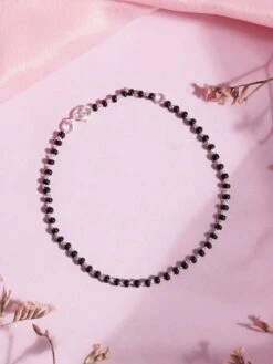 Zavya Divine Union Rhodium-Plated 925 Sterling Silver Mangalsutra Bracelet