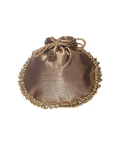 Gemischtwarenladen Für Damenmode 8 5 Elements By Radhika Gupta Gold Ghungroo Embellished Potli (Free Size)