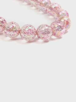 MIXT By Nykaa Fashion Pink Oversized Beaded Glitter Necklace -Gemischtwarenladen Für Damenmode 535e584NL051259 3
