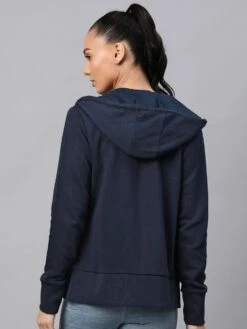 Alcis Women Navy Blue Solid Hooded Sweatshirt -Gemischtwarenladen Für Damenmode 53f92fbWHDAW2000212 4