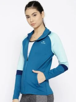 Alcis Women Blue Colour Blocked Sporty Jacket 10 Alcis Women Blue Colour Blocked Sporty Jacket -Gemischtwarenladen Für Damenmode 55f02fbECMJBWJK0032 4