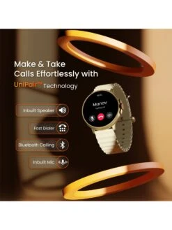 Ambrane Wise Rush Bluetooth Calling Smartwatch With Circular Dial -Cream -Gemischtwarenladen Für Damenmode 5b2c9f3WiseRushCream 3