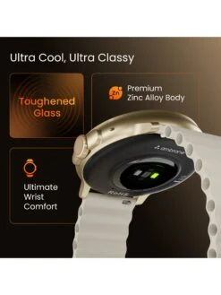 Ambrane Wise Rush Bluetooth Calling Smartwatch With Circular Dial -Cream -Gemischtwarenladen Für Damenmode 5b2c9f3WiseRushCream 5