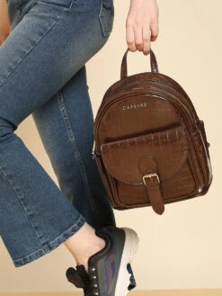 Caprese Viktoria Backpack Small Dark Brown -Gemischtwarenladen Für Damenmode 5b330a3BPVIKSMDBN 7