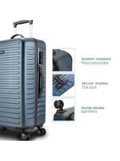 Assembly Large Check-in Luggage Trolley Bag|Polycarbonate 74 Cms - Hardsided Suitcase|Blue -Gemischtwarenladen Für Damenmode 5b5b742ASSAA00000086 4