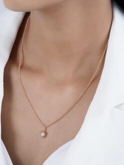 Joker And Witch Joker & Witch Sunday Rhinestone Rosegold Necklace Charm