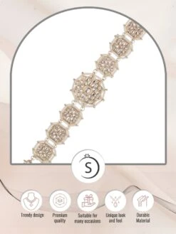 Saraf RS Jewellery Gold Plated Kundan Studded Traditional White Stone Bridal/Party Look Matha Patti -Gemischtwarenladen Für Damenmode 5f6aeacNF SARAF00000713 3