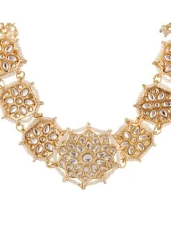 Saraf RS Jewellery Gold Plated Kundan Studded Traditional White Stone Bridal/Party Look Matha Patti -Gemischtwarenladen Für Damenmode 5f6aeacNF SARAF00000713 6