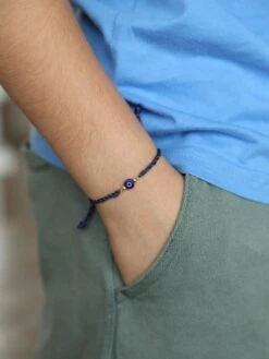 STAC Kids Mini Evil Eye Navy Blue Rakhi
