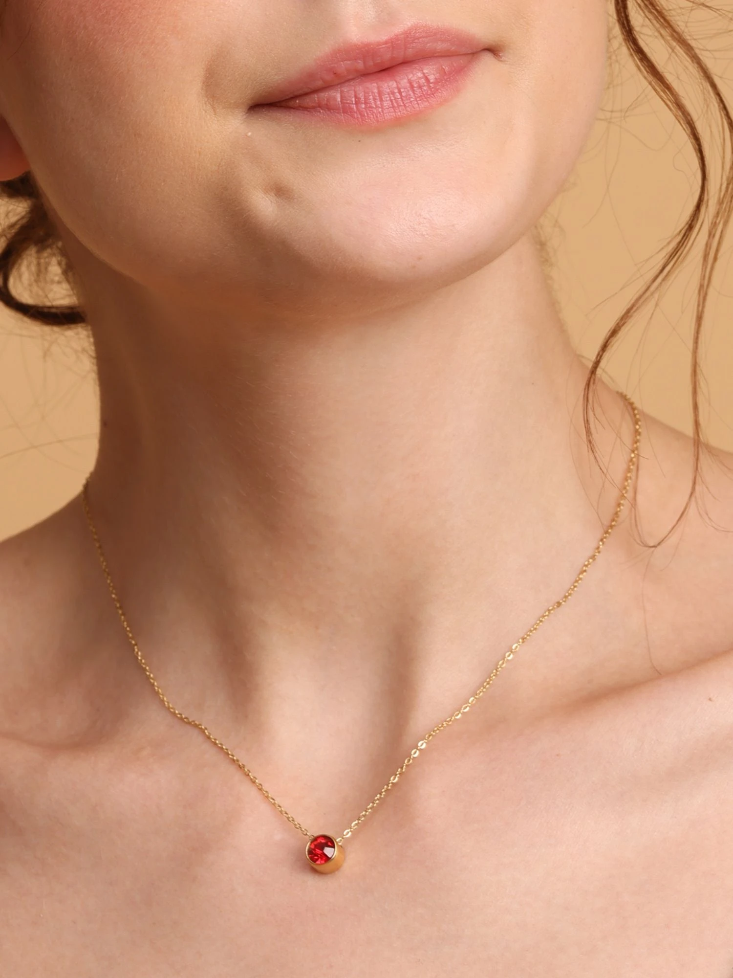 Palmonas 18K Gold Plated January Birthstone Necklace For Women 6 Palmonas 18K Gold Plated January Birthstone Necklace For Women – Bild 4