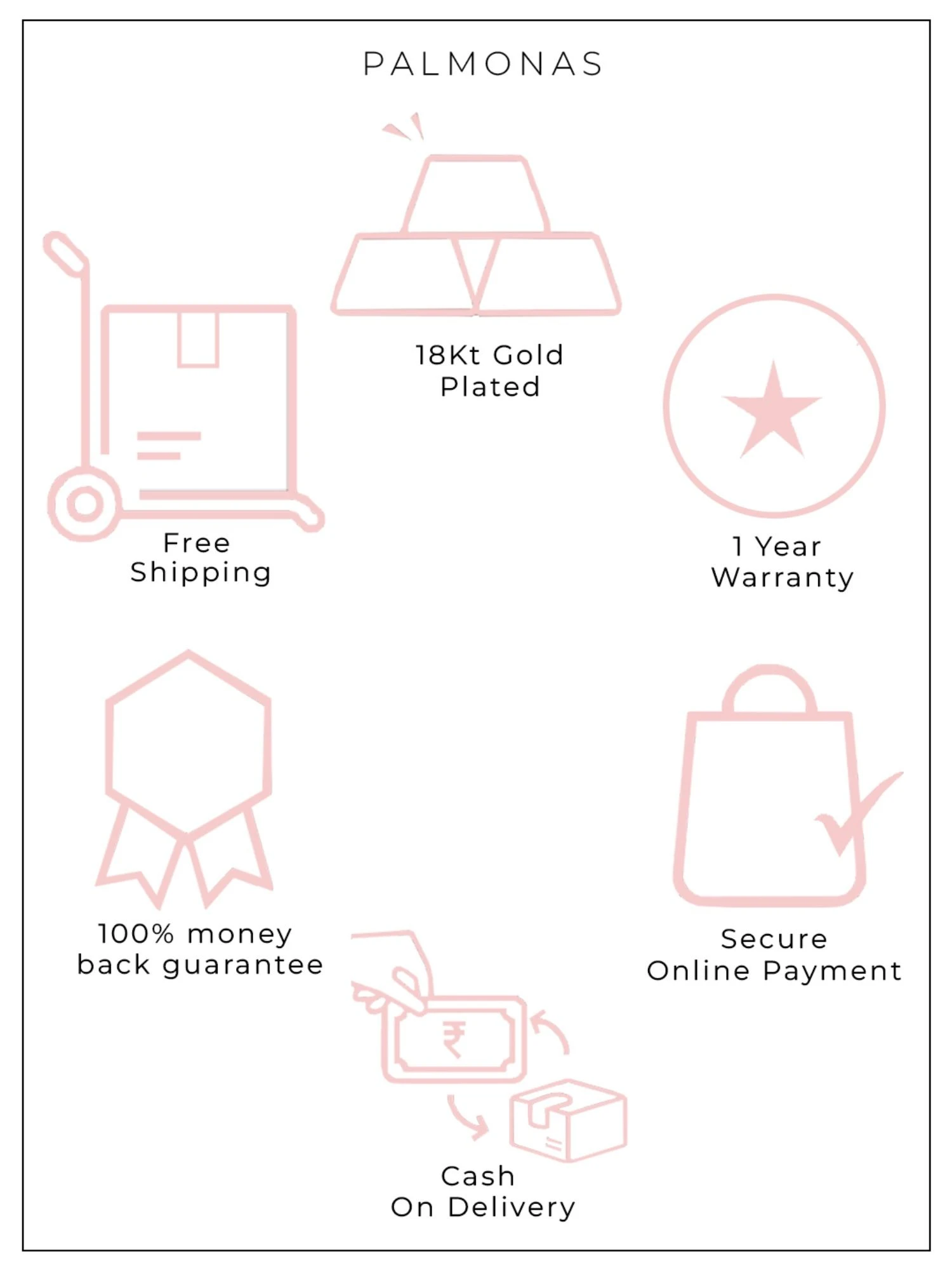 Palmonas 18K Gold Plated January Birthstone Necklace For Women 8 Palmonas 18K Gold Plated January Birthstone Necklace For Women – Bild 6