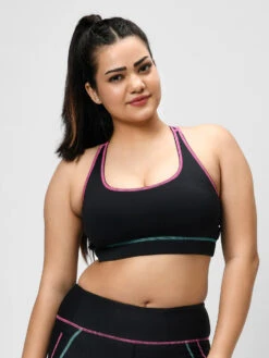 Aastey Bunny Hop Sports Bra Phoenix Black