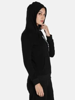 Puma Hooded Fullzip Womens Black Jacket -Gemischtwarenladen Für Damenmode 697d1dd67543701 3