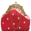 Praccessorii Silk Bhandej Maroon Clutch -Gemischtwarenladen Für Damenmode 6a990beRA 22 48 1