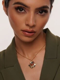 Isharya Ayaana Rani Necklace In 18Kt Gold Plated