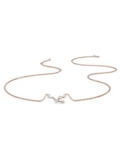 Candere By Kalyan Jewellers 14Kt Rose Gold And Diamond Taurus Zodiac Necklace -Gemischtwarenladen Für Damenmode 6cbff8bPendantWithChainMPMKD0226 14K RG I2GH 5