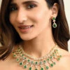 Fida Luxurious American Diamond And Green Stone Studded Layered Jewellery Set For Women -Gemischtwarenladen Für Damenmode 6e6b39aRFIDAX00001481 0