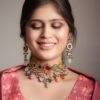 Ishhaara Multi Color Navratna Stone Choker Set 1 Ishhaara Multi Color Navratna Stone Choker Set -Gemischtwarenladen Für Damenmode 7624ccaISH L25 1