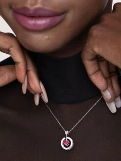 Palmonas 925 Sterling Silver Heart Dangle Necklace For Women - BIS Hallmarked -Gemischtwarenladen Für Damenmode 778bfa3Pala PM NECKLACE 163 2