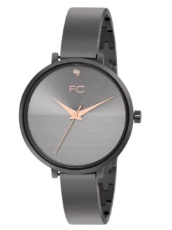 French Connection Divine Grey Round Analog Watch For Women - FCN00076E (Medium)