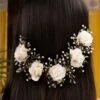 Saraf RS Jewellery White Rose Pearl Beaded Designer Bridal Hair Accessory -Gemischtwarenladen Für Damenmode 7a87130SJHC1777 1