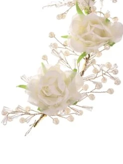 Saraf RS Jewellery White Rose Pearl Beaded Designer Bridal Hair Accessory -Gemischtwarenladen Für Damenmode 7a87130SJHC1777 5