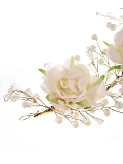 Saraf RS Jewellery White Rose Pearl Beaded Designer Bridal Hair Accessory -Gemischtwarenladen Für Damenmode 7a87130SJHC1777 6