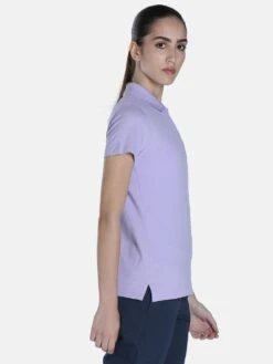 Puma Ess Womens Purple Polo T-Shirt -Gemischtwarenladen Für Damenmode 7b292dePMAPA 58843925 3