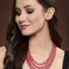 PANASH Pink Beads Handcrafted Layered Necklace -Gemischtwarenladen Für Damenmode 7b37f3aPIRG000NK1604 1