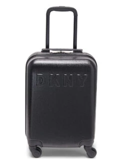 DKNY DIVA Black Color ABS Material Hard 20" Cabin Size Trolley