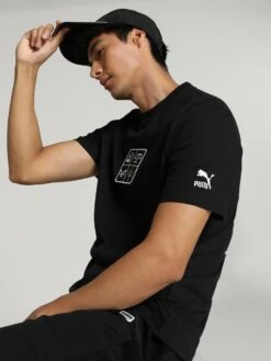 Puma CLASSIC ICONS OF UNITY Graphic Unisex Black T-Shirt -Gemischtwarenladen Für Damenmode 83e98aaMD62567301 2