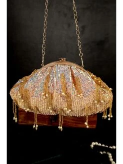 A Clutch Story Rose Bling Batua