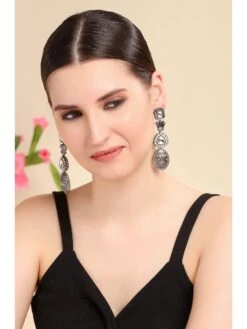 Auraa Trends Victorian Oxidized Finish Dangler Earring