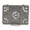 Anekaant Mosaic Silver And White Metal Floral Mosaic Clutch -Gemischtwarenladen Für Damenmode 940d0e0ADCL3049A 1