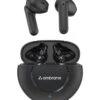 Ambrane Dots Muse True Wireless Earbuds With 23 Hours Playtime, Easy Touch Controls, IPX4 Black