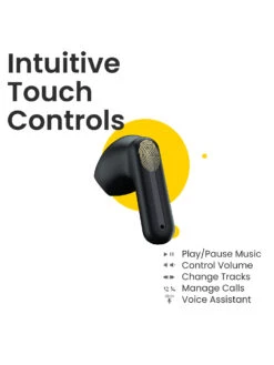 Ambrane Dots Muse True Wireless Earbuds With 23 Hours Playtime, Easy Touch Controls, IPX4 Black -Gemischtwarenladen Für Damenmode 9457e71AMBRA00000083 4