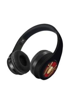 Macmerise Integrated Spider Logo - Decibel Wireless On Ear Headphones Black