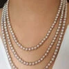 Estele Rhodium Plated Elegant 3 Line Pearl Necklace For Women -Gemischtwarenladen Für Damenmode 9974 ig nk nk 1 d43633d4