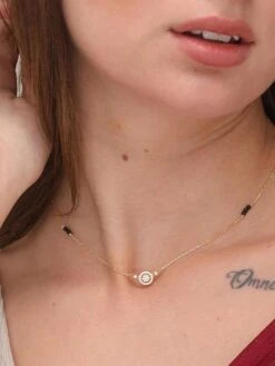 Palmonas Annapurna Diamond Mangalsutra- 18k Gold Plated -Gemischtwarenladen Für Damenmode 9d6c11ePM NECKLACE 023 4