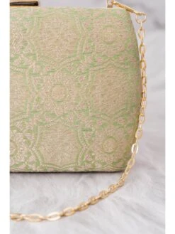 Umay Benaras Naqshi Jaal Green Clutch -Gemischtwarenladen Für Damenmode 9ee49a9CL037 3