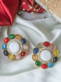 Johori Elegant Multi-Colour Studs