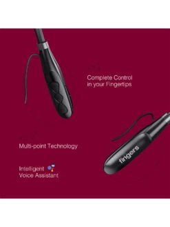 FINGERS 30 Hr Wireless Neckband Earphones (Playback Rich Magnetic Angular Earbuds) -Gemischtwarenladen Für Damenmode a4e0bc4FINGERS211104New 4