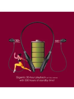 FINGERS 30 Hr Wireless Neckband Earphones (Playback Rich Magnetic Angular Earbuds) -Gemischtwarenladen Für Damenmode a4e0bc4FINGERS211104New 5
