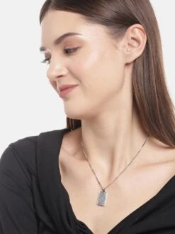 Zavya Rhodium Plated Classic Chain 925 Sterling Silver Necklace